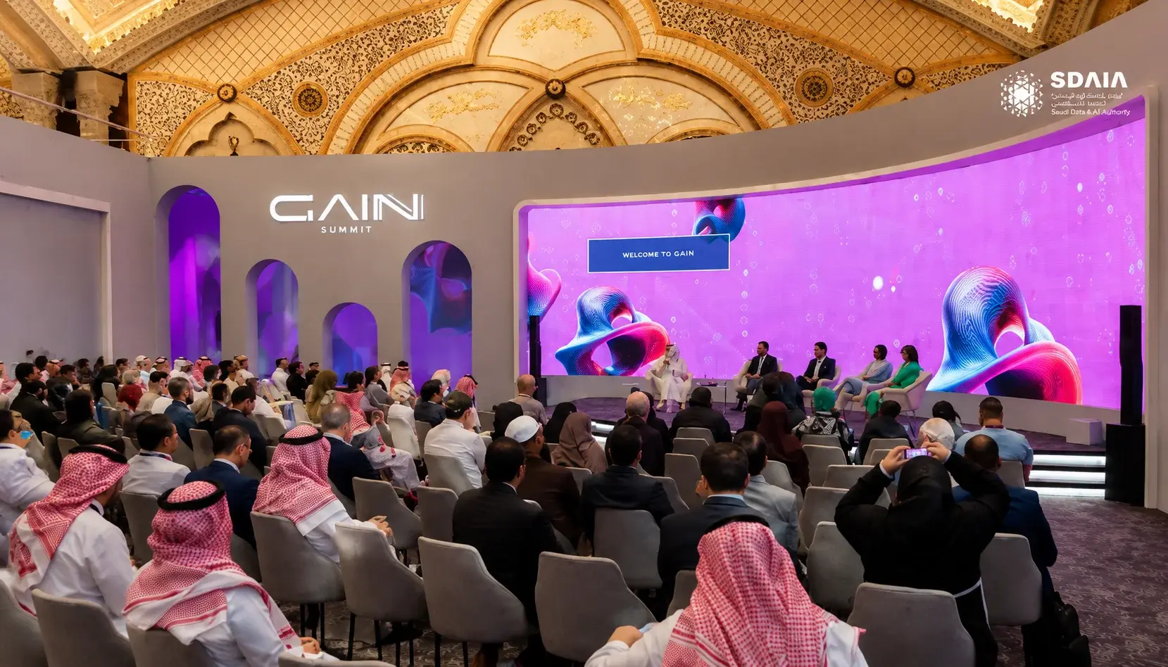 Audience at a GAIN Summit main stage session